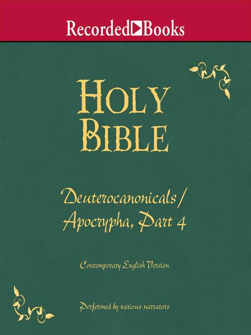 Title details for Part 4, Holy Bible Deuterocanonicals/Apocrypha-Volume 21 by Various - Wait list